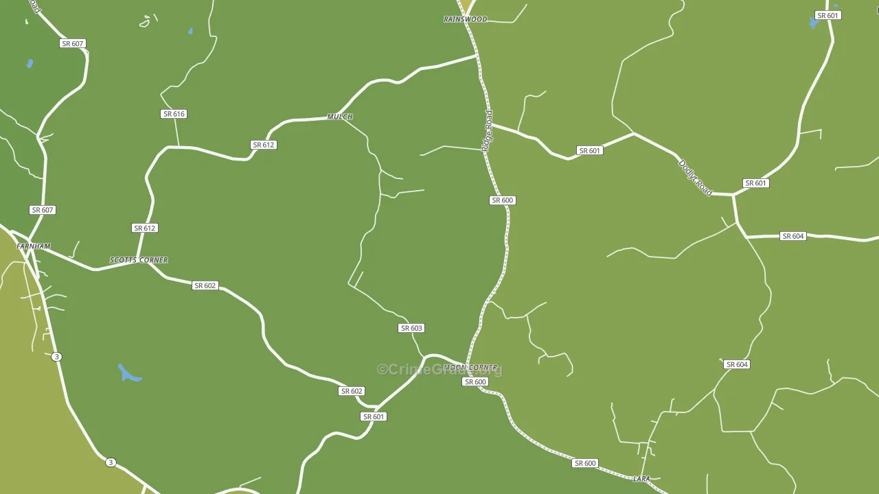 Mulch, VA Map of Vehicle Theft Rates