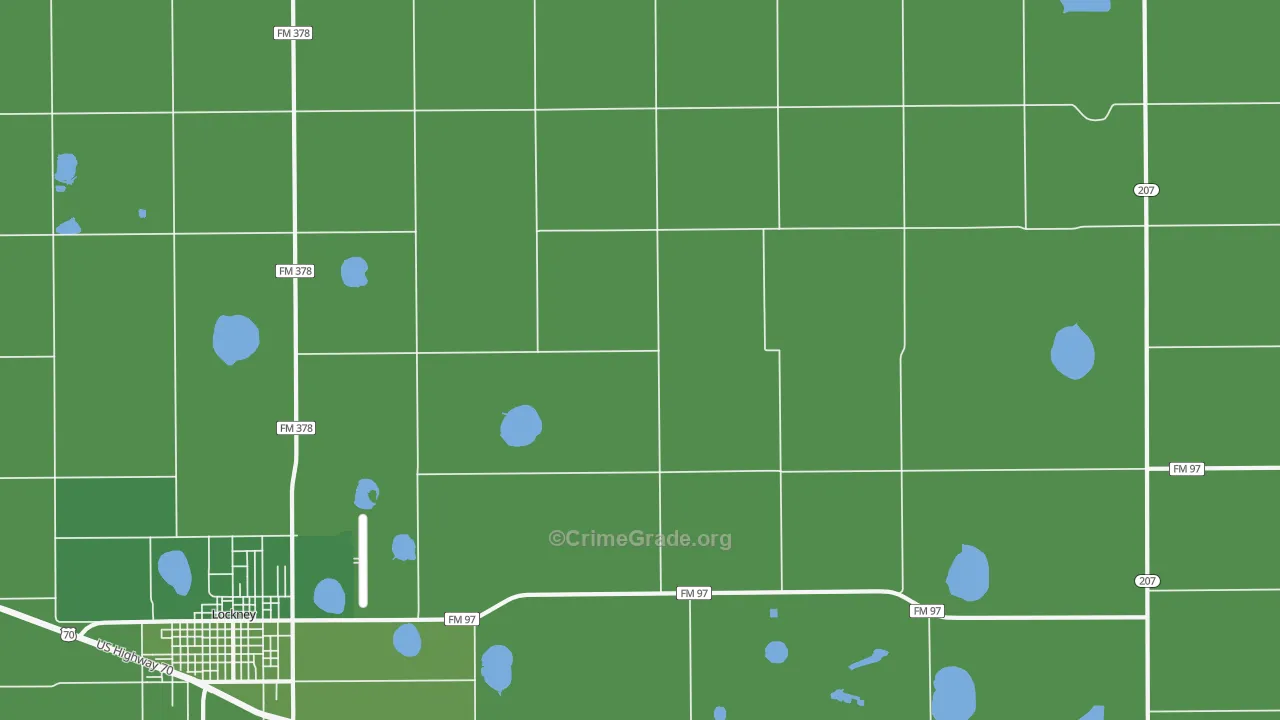 Muncy, TX Map of Vehicle Theft Rates