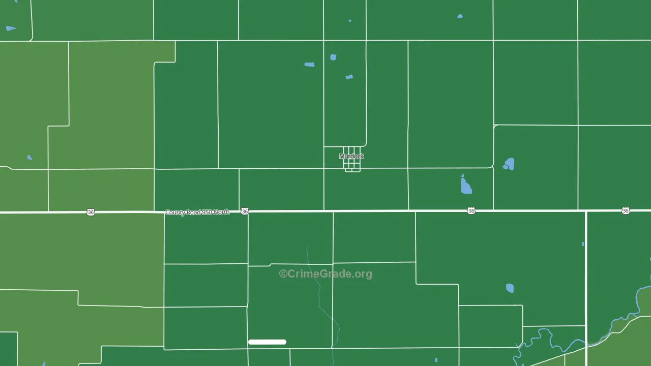 Murdock, IL Map of Vehicle Theft Rates