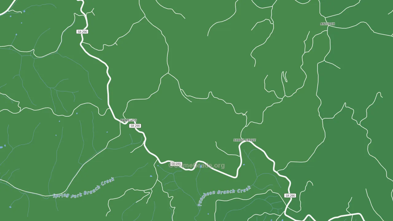 Nameless, TN Map of Vehicle Theft Rates