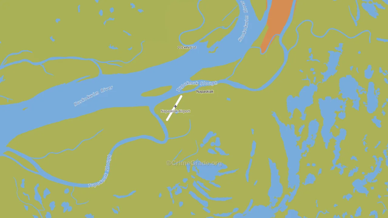 Napaskiak, AK Map of Vehicle Theft Rates