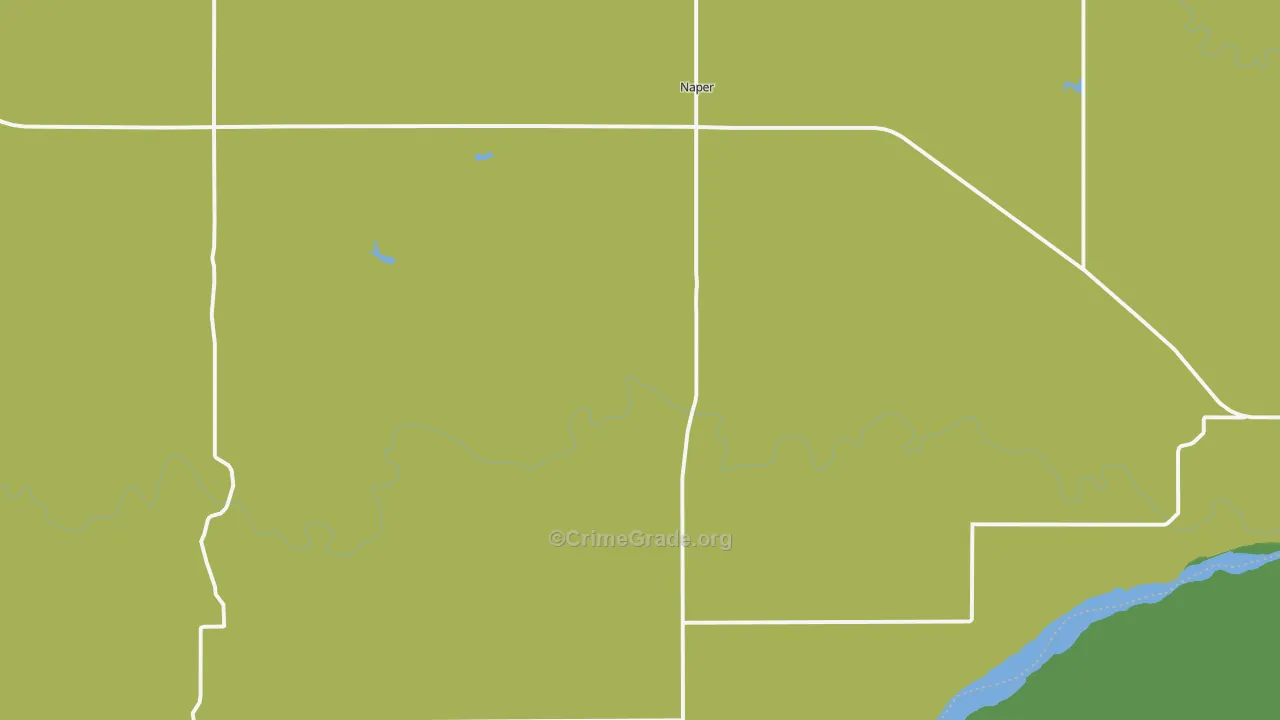Naper, NE Map of Vehicle Theft Rates