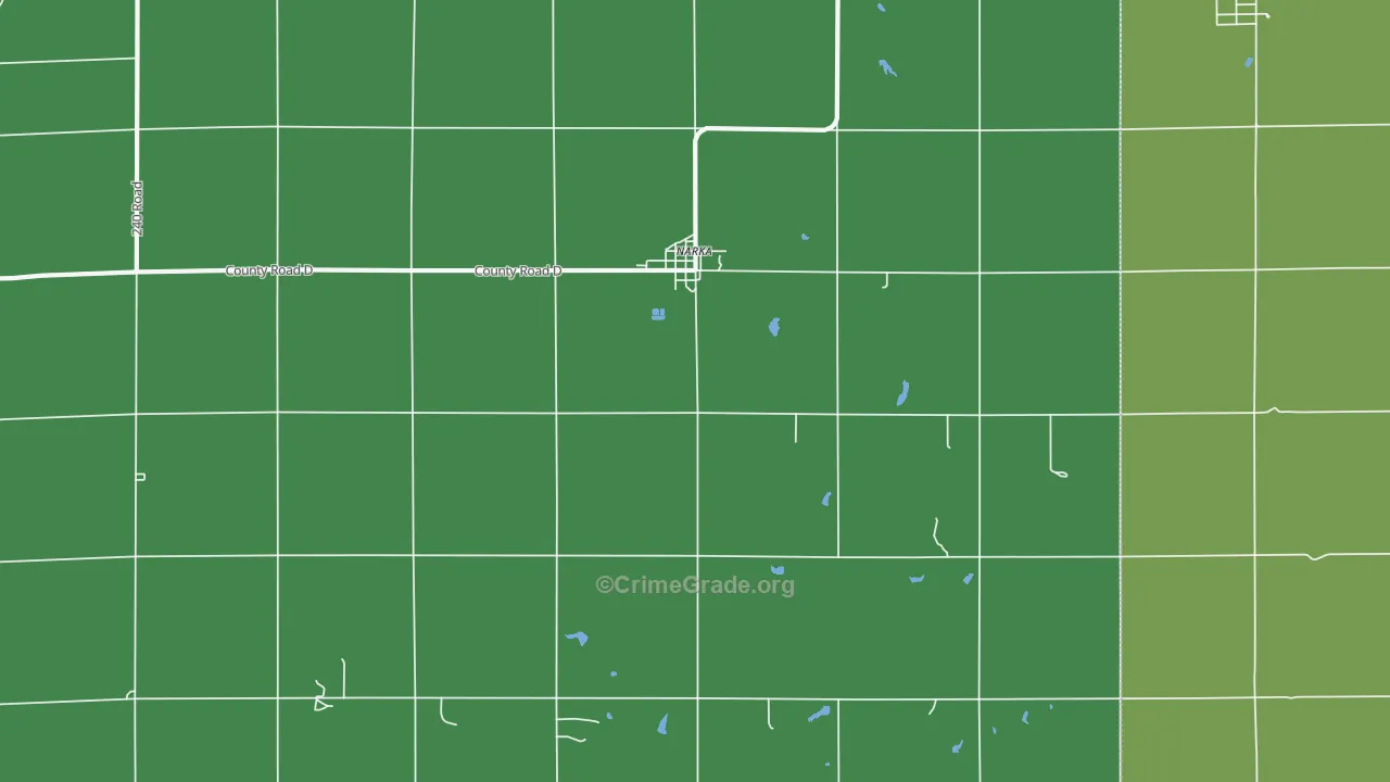 Narka, KS Map of Vehicle Theft Rates