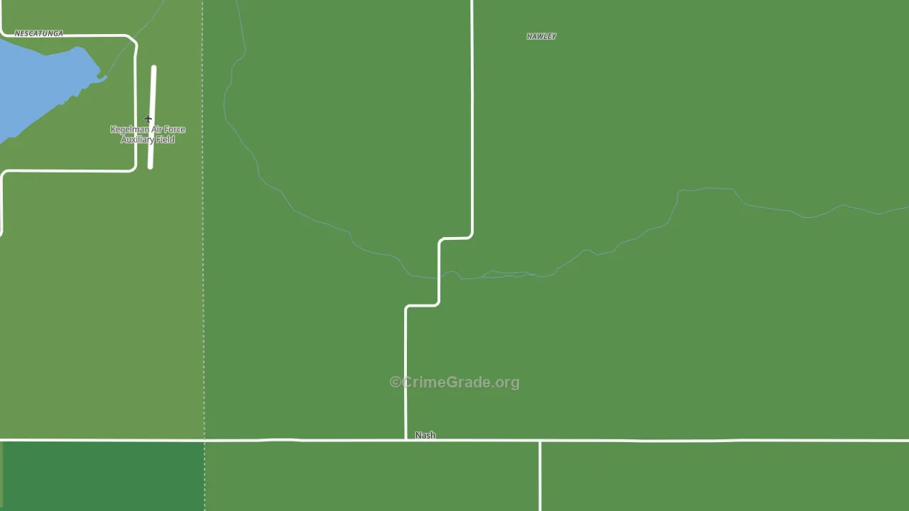Nash, OK Map of Vehicle Theft Rates