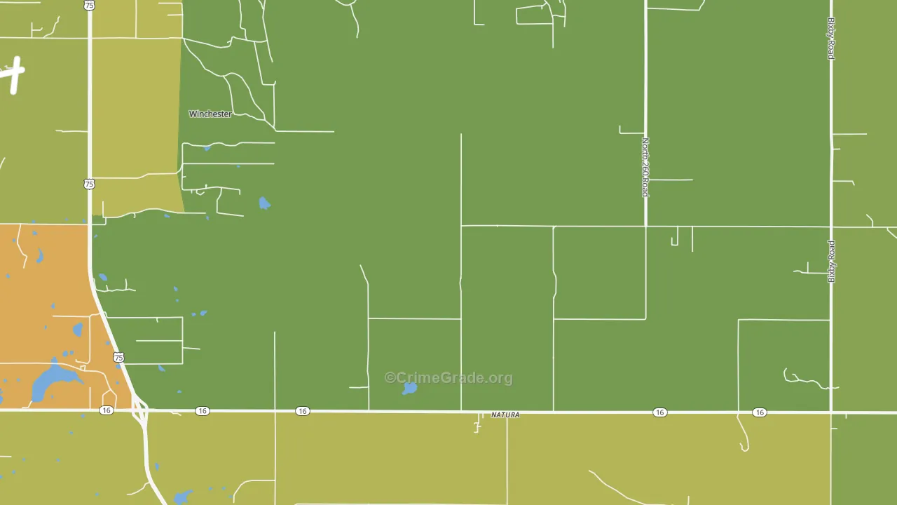 Natura, OK Map of Vehicle Theft Rates
