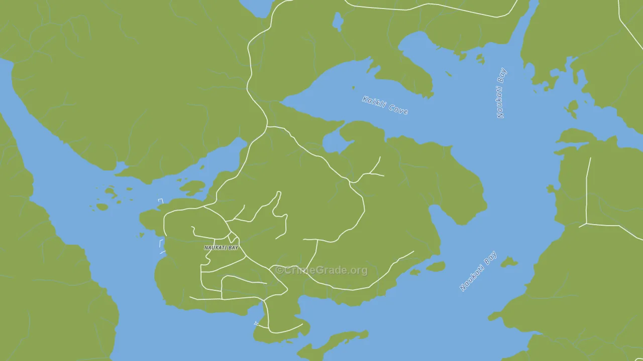 Naukati Bay, AK Map of Vehicle Theft Rates