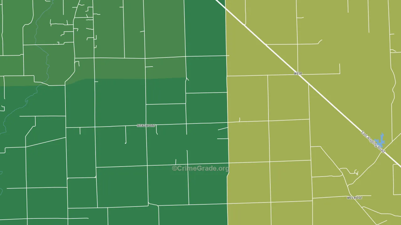 Neadmore, IL Map of Vehicle Theft Rates