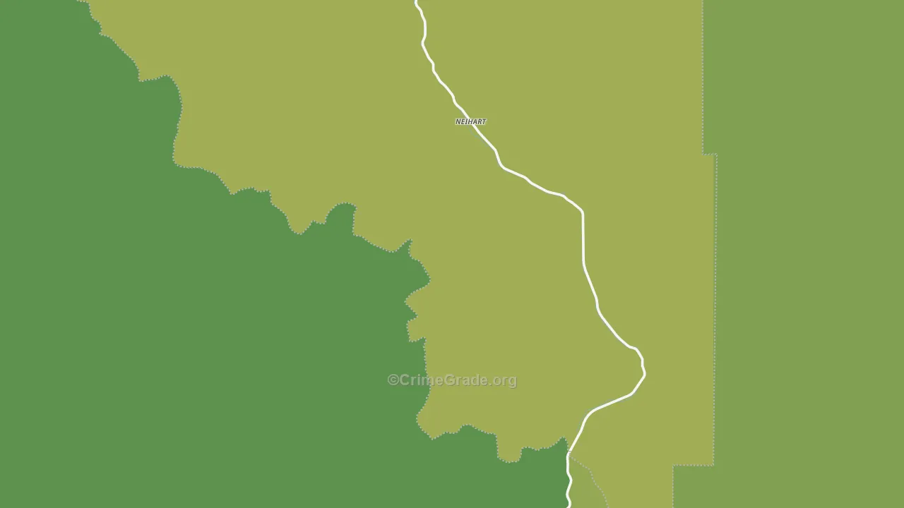Neihart, MT Map of Vehicle Theft Rates