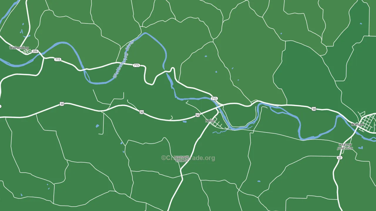 Nellie, OH Map of Vehicle Theft Rates