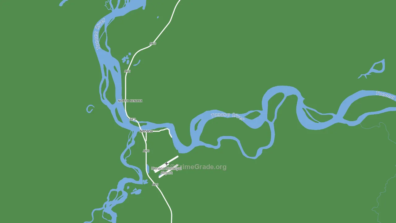 Nenana, AK Map of Vehicle Theft Rates