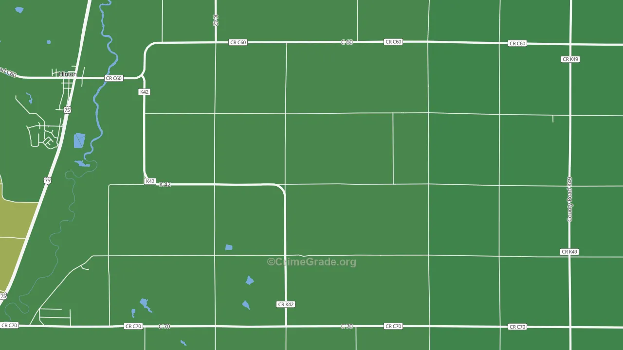 Neptune, IA Map of Vehicle Theft Rates