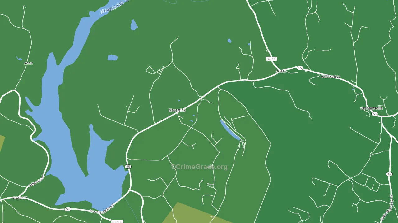 Neversink, NY Map of Vehicle Theft Rates