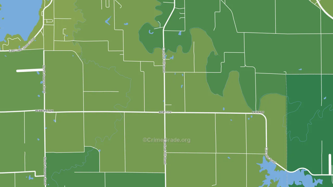New City, IL Map of Vehicle Theft Rates