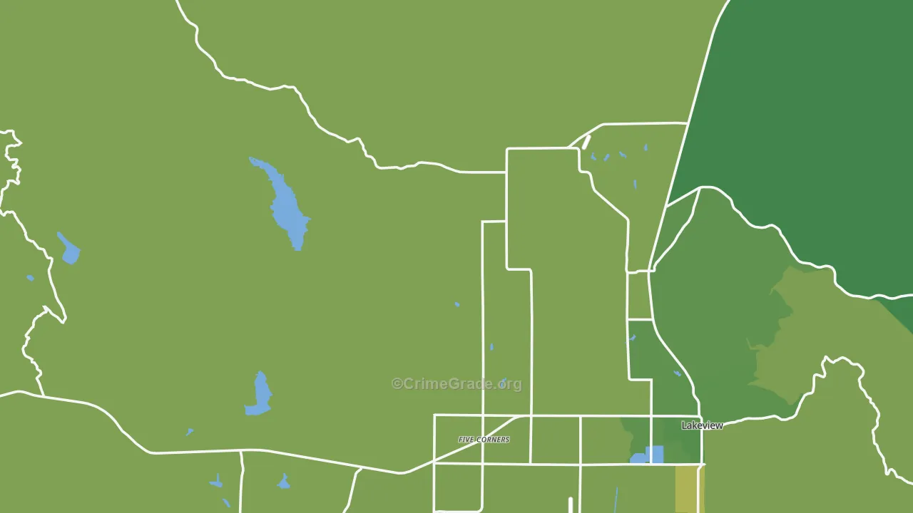 New Idaho, OR Map of Vehicle Theft Rates
