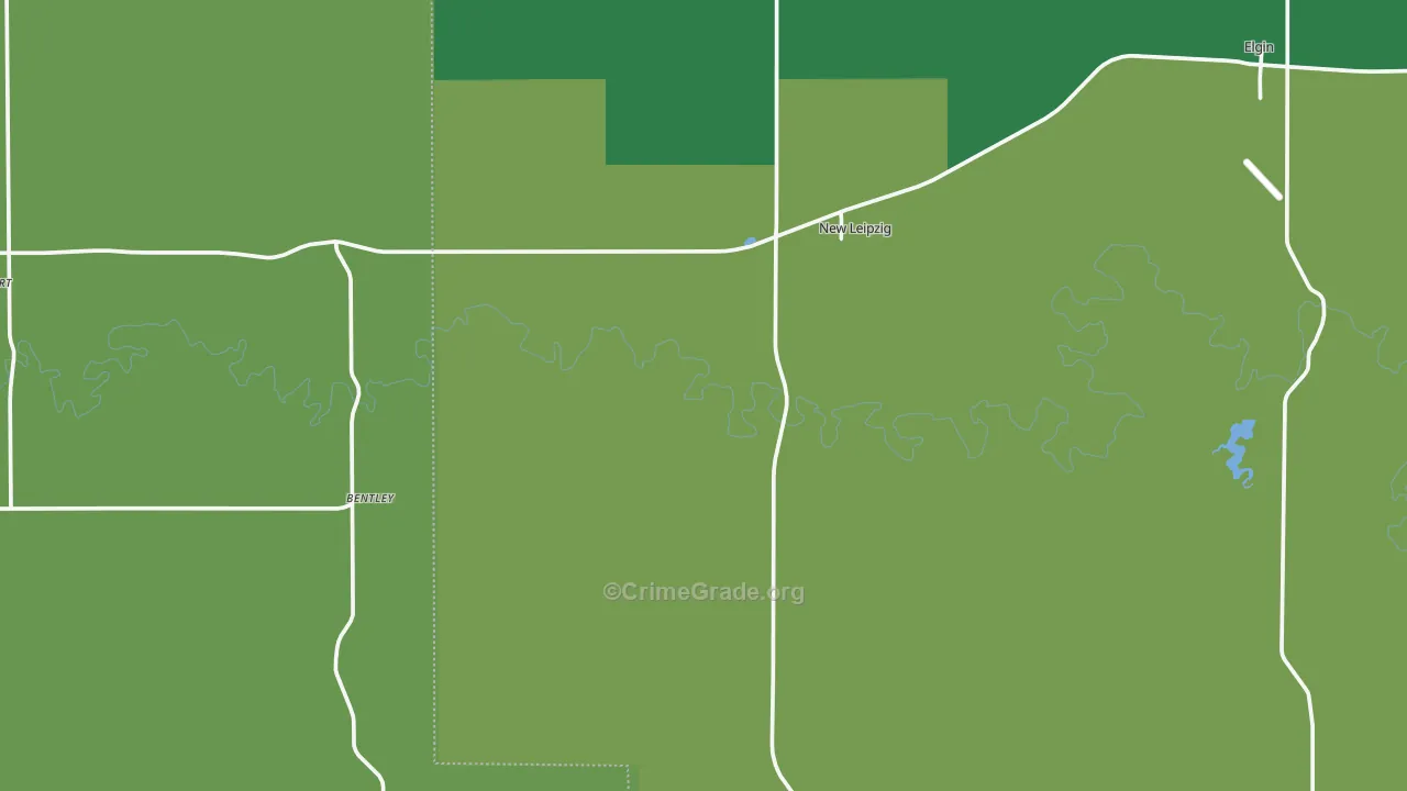 New Leipzig, ND Map of Vehicle Theft Rates