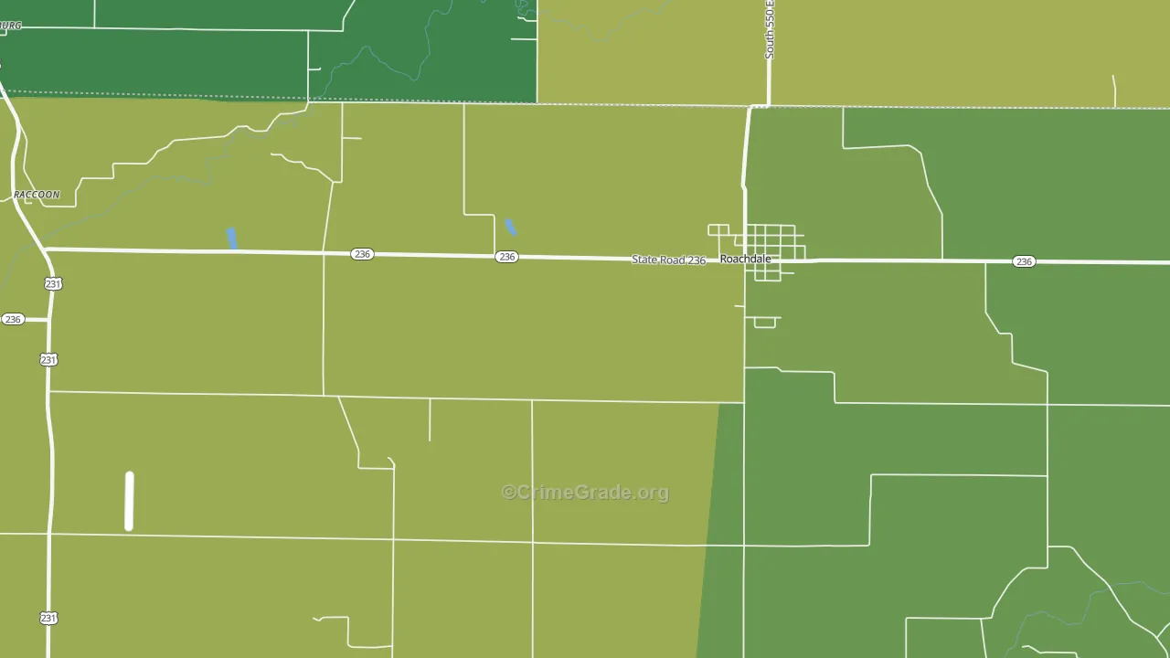 New Maysville, IN Map of Vehicle Theft Rates