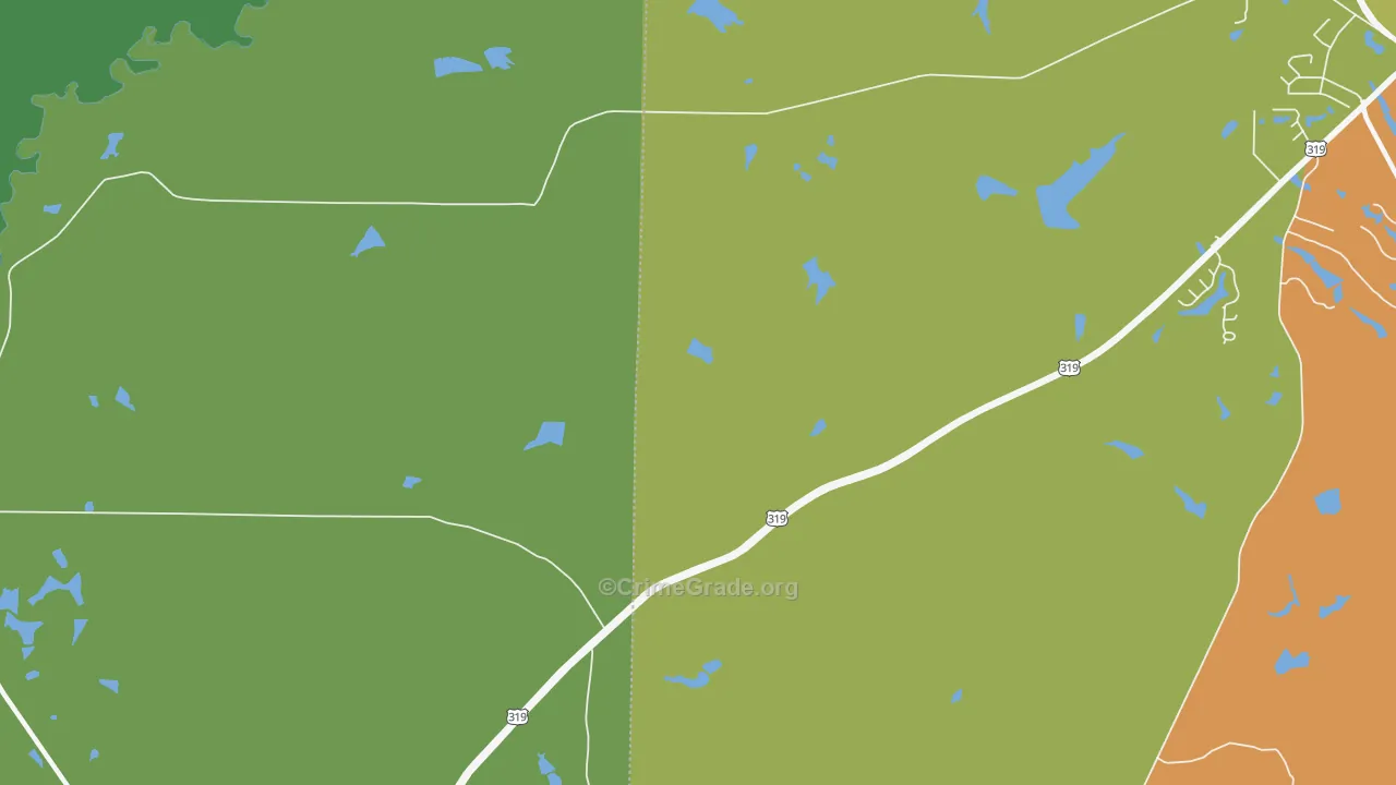 Newark, GA Map of Vehicle Theft Rates