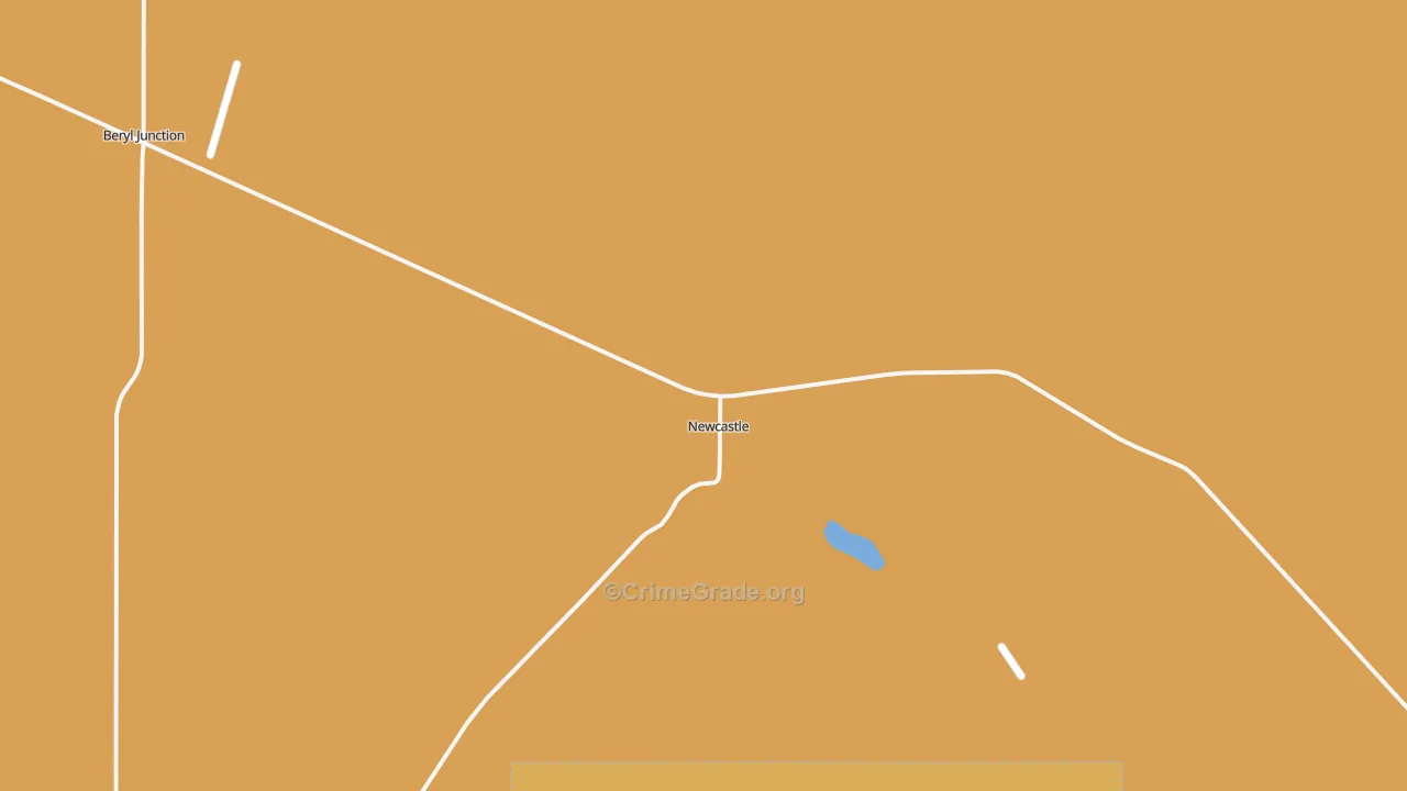 Newcastle, UT Map of Vehicle Theft Rates