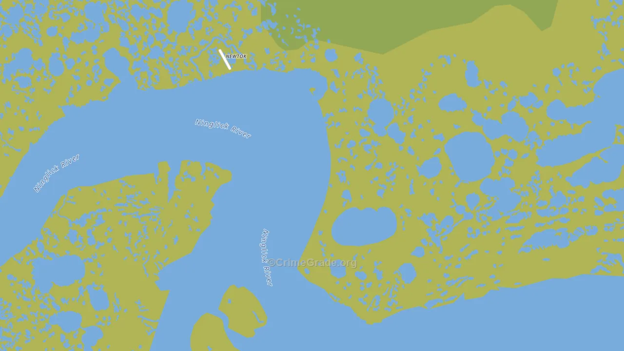 Newtok, AK Map of Vehicle Theft Rates