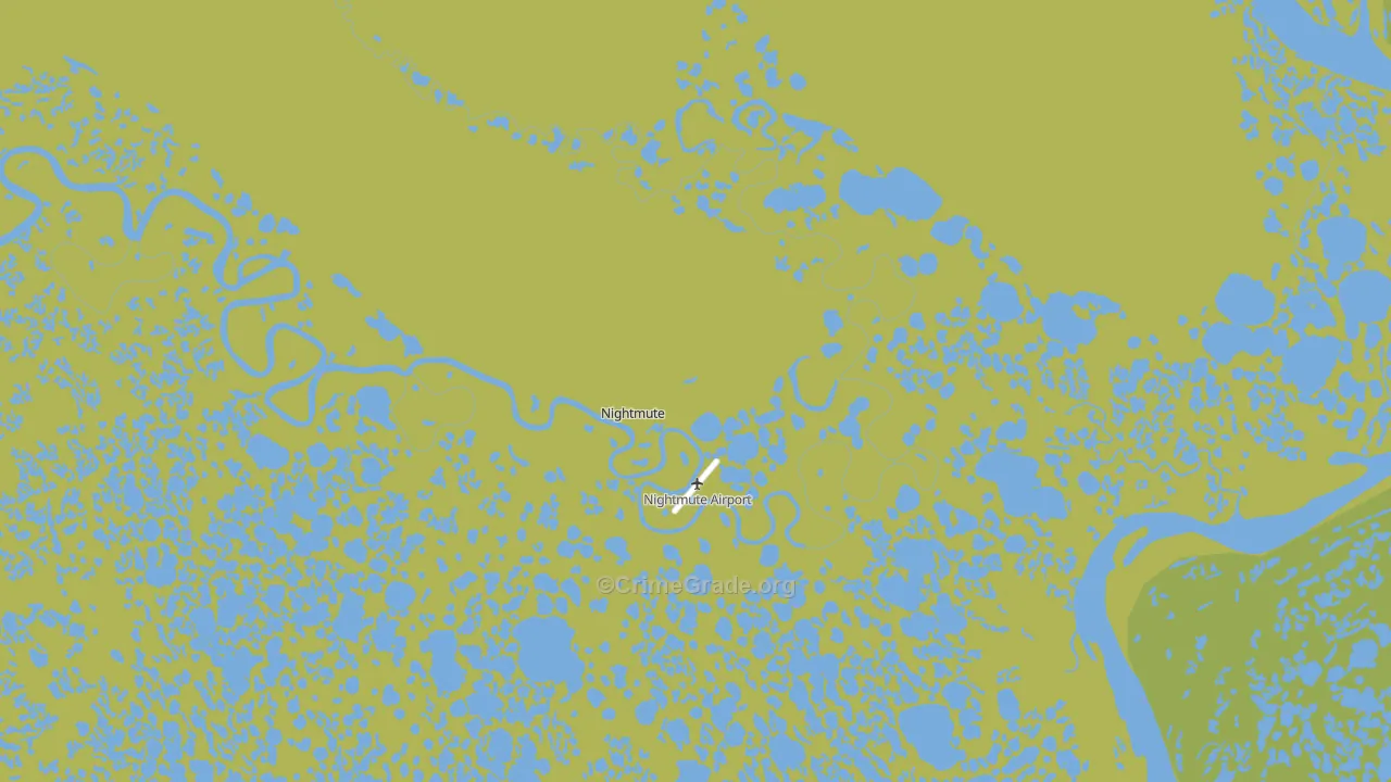 Nightmute, AK Map of Vehicle Theft Rates