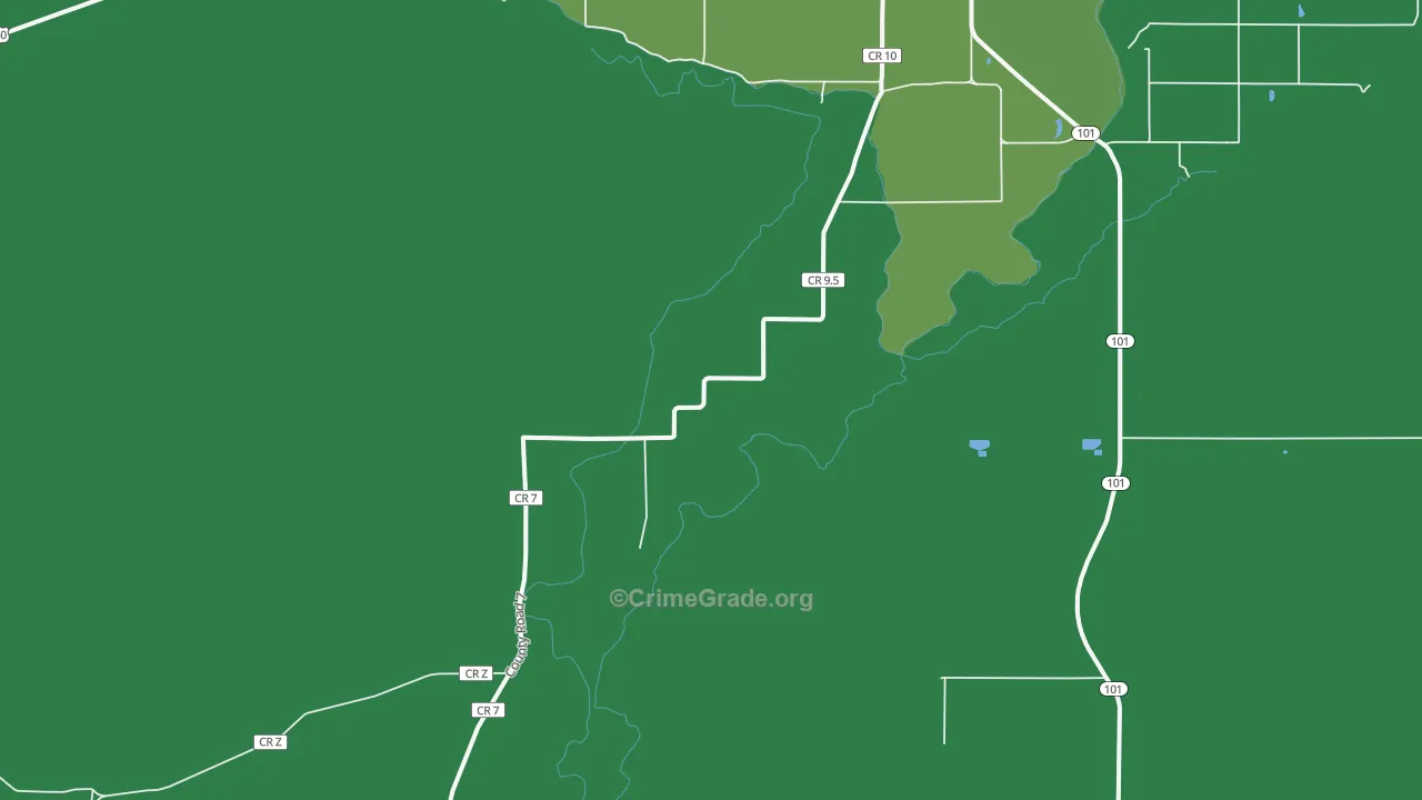 Ninaview, CO Map of Vehicle Theft Rates