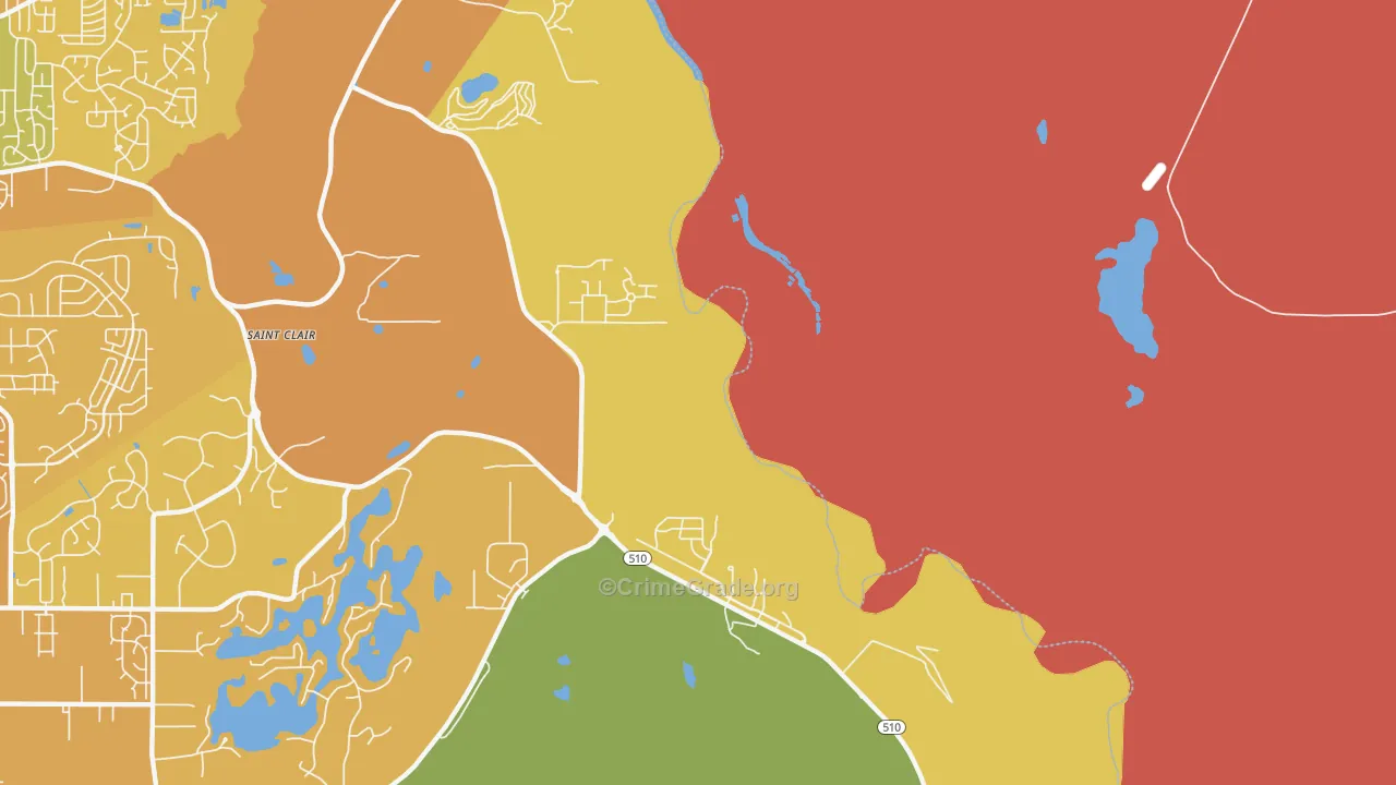 Nisqually Indian Community, WA Map of Vehicle Theft Rates