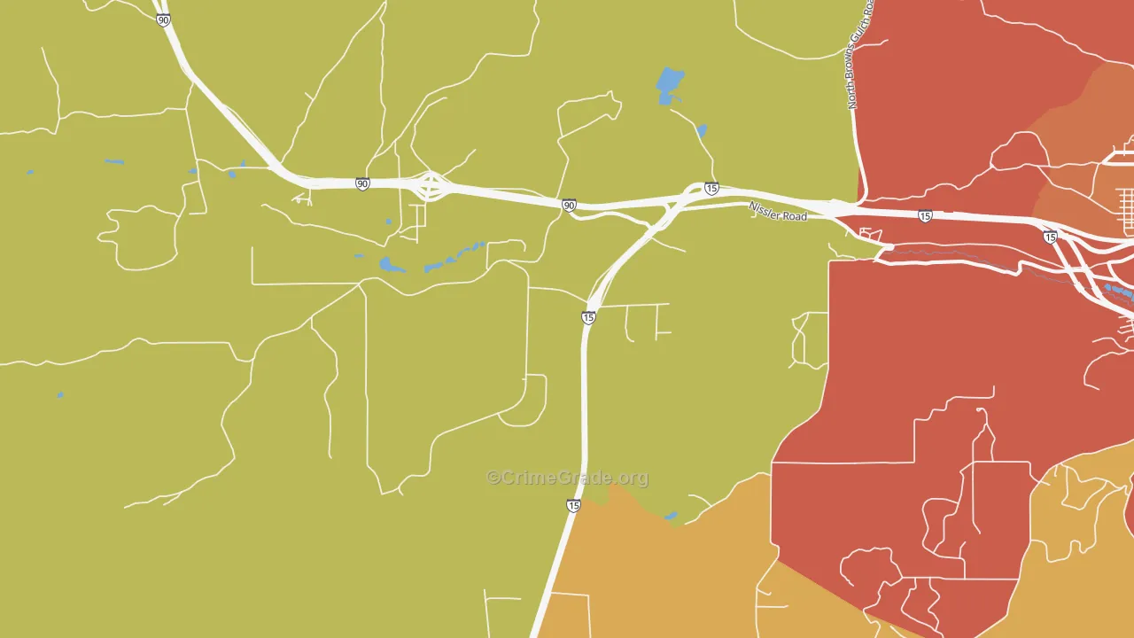 Nissler, MT Map of Vehicle Theft Rates