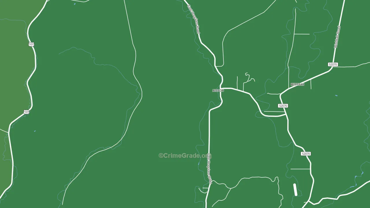 Nisson, WA Map of Vehicle Theft Rates