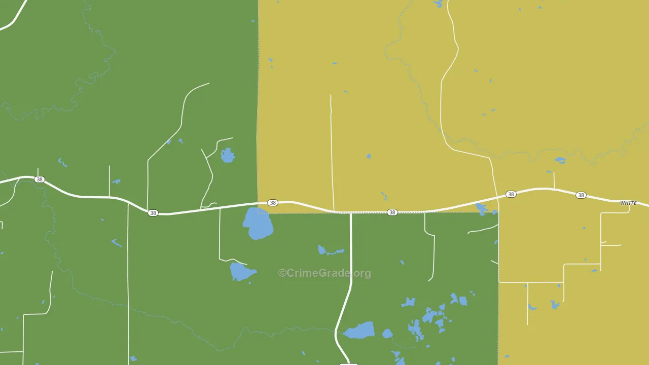 Nisula, MI Map of Vehicle Theft Rates