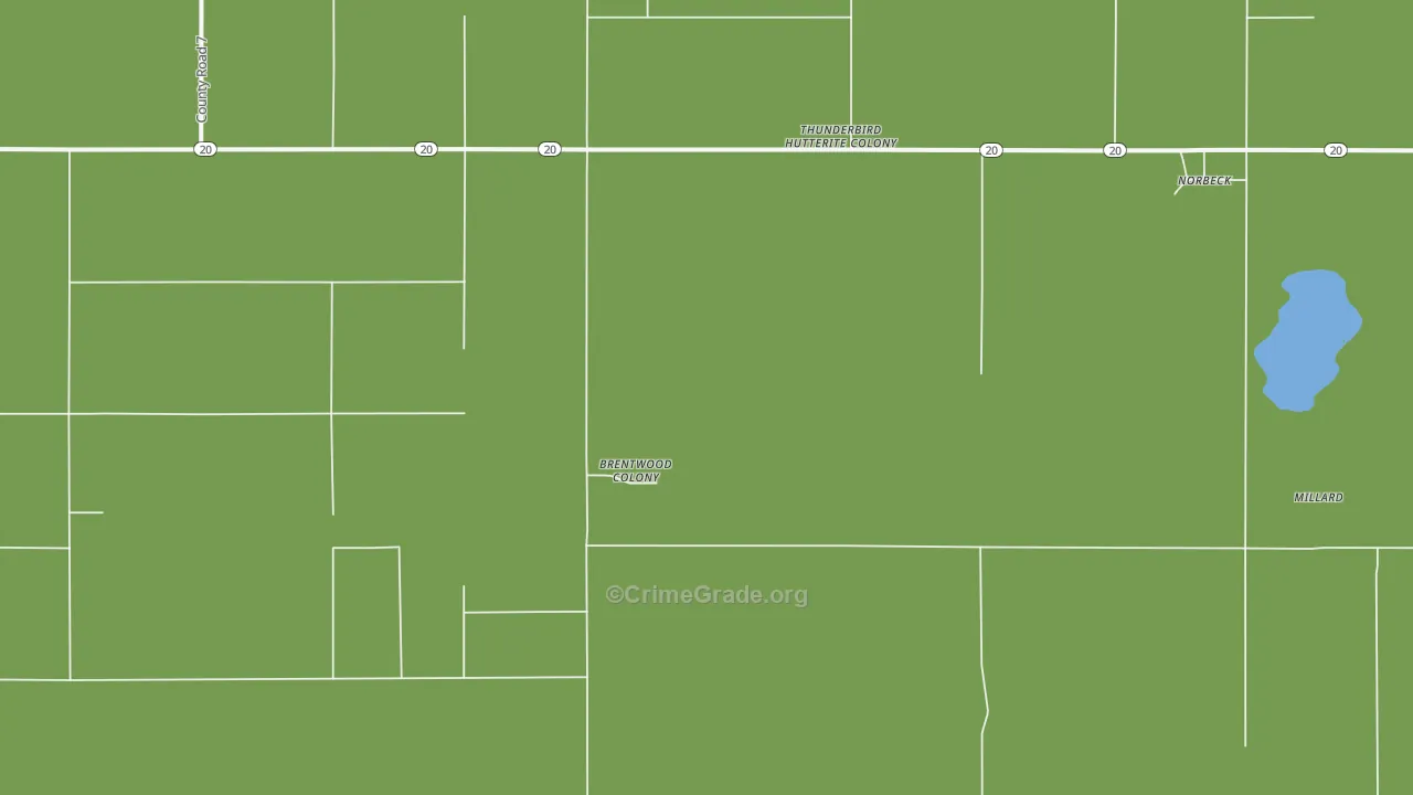 Norbeck, SD Map of Vehicle Theft Rates