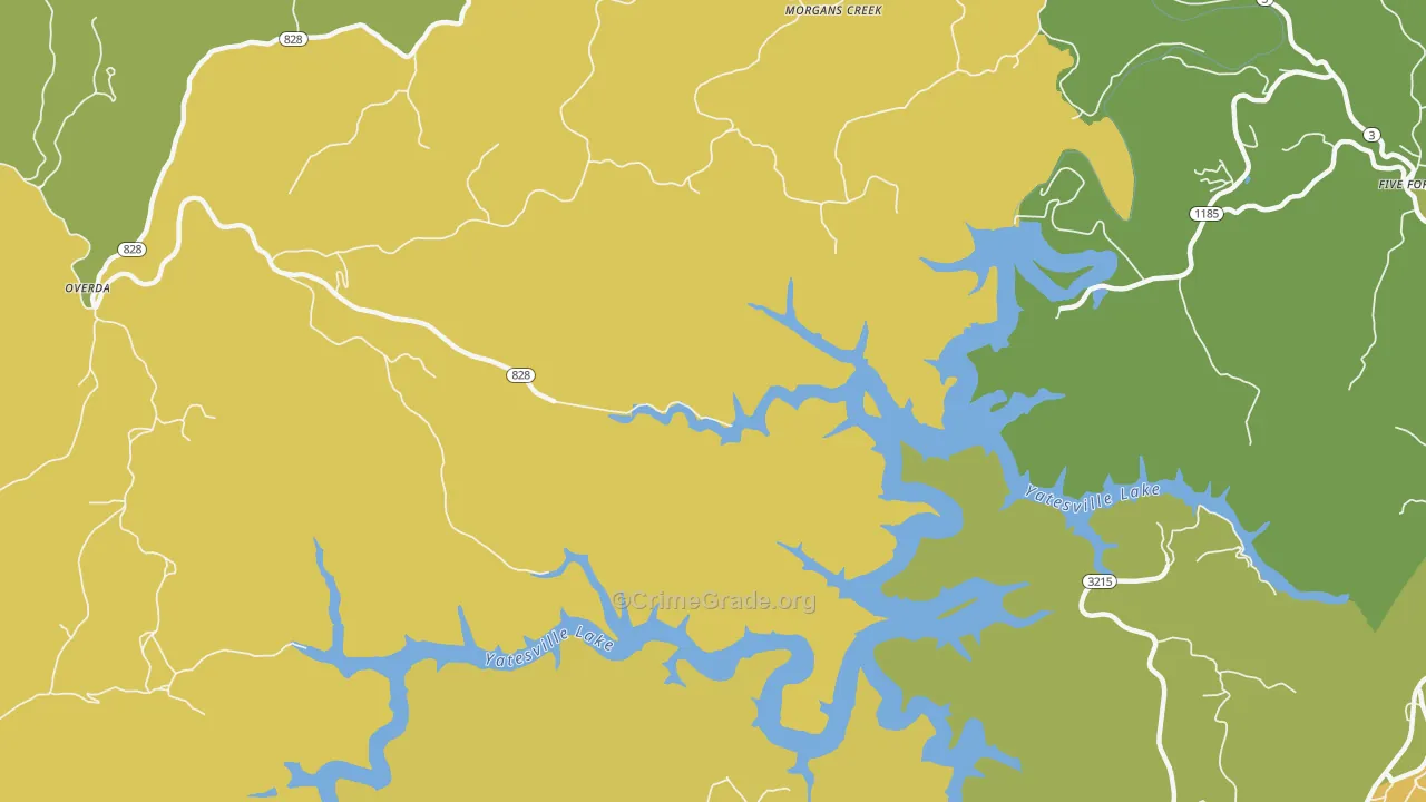Noris, KY Map of Vehicle Theft Rates
