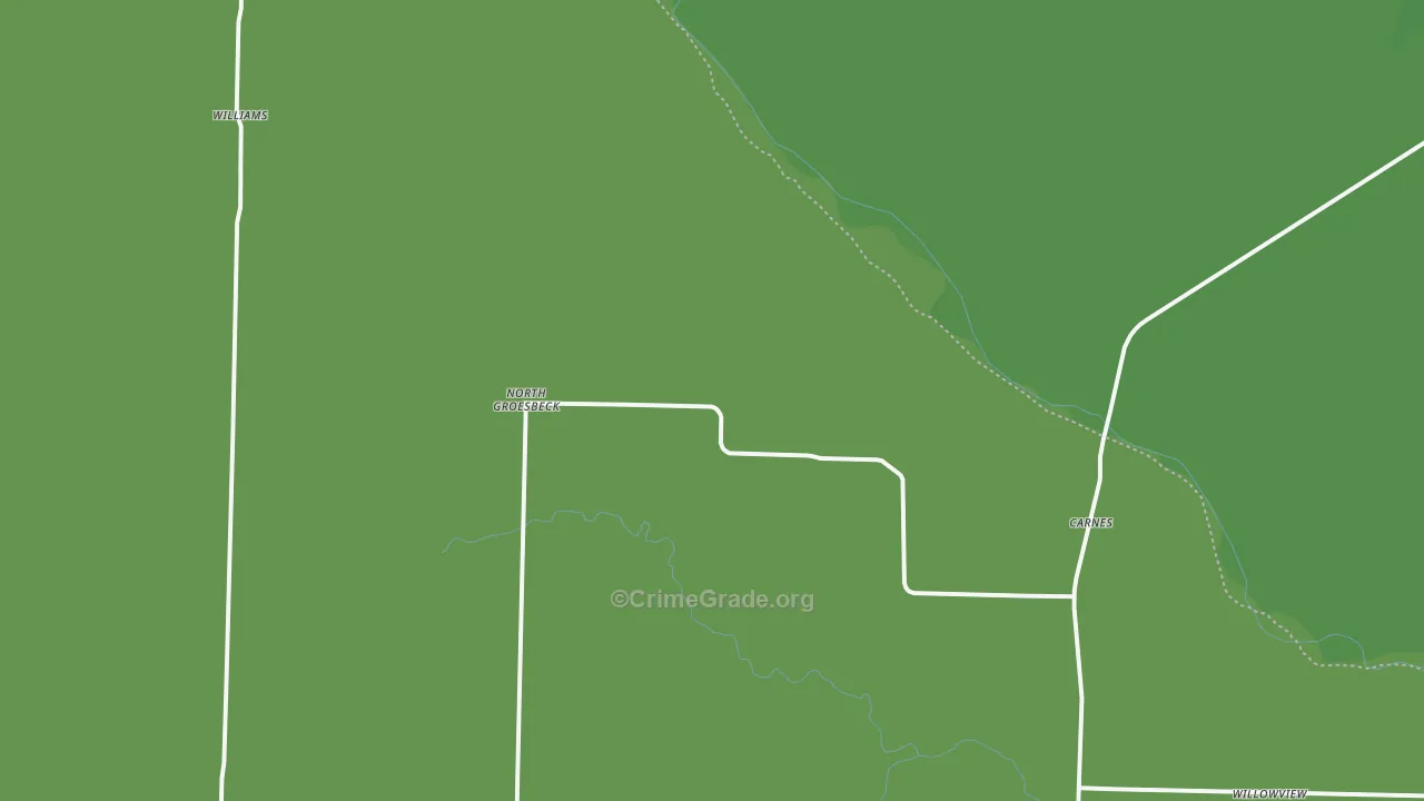 North Groesbeck, TX Map of Vehicle Theft Rates