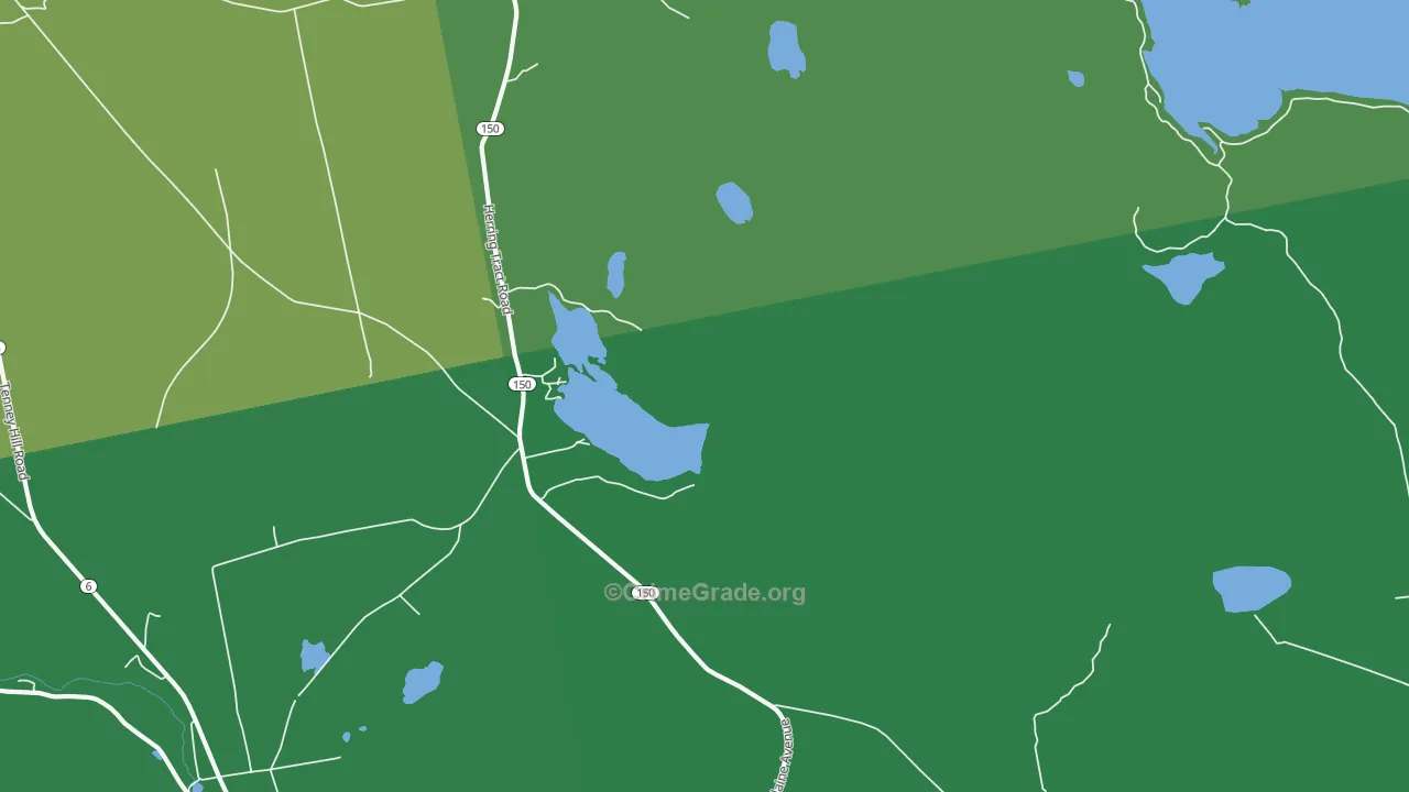 North Guilford, ME Map of Vehicle Theft Rates