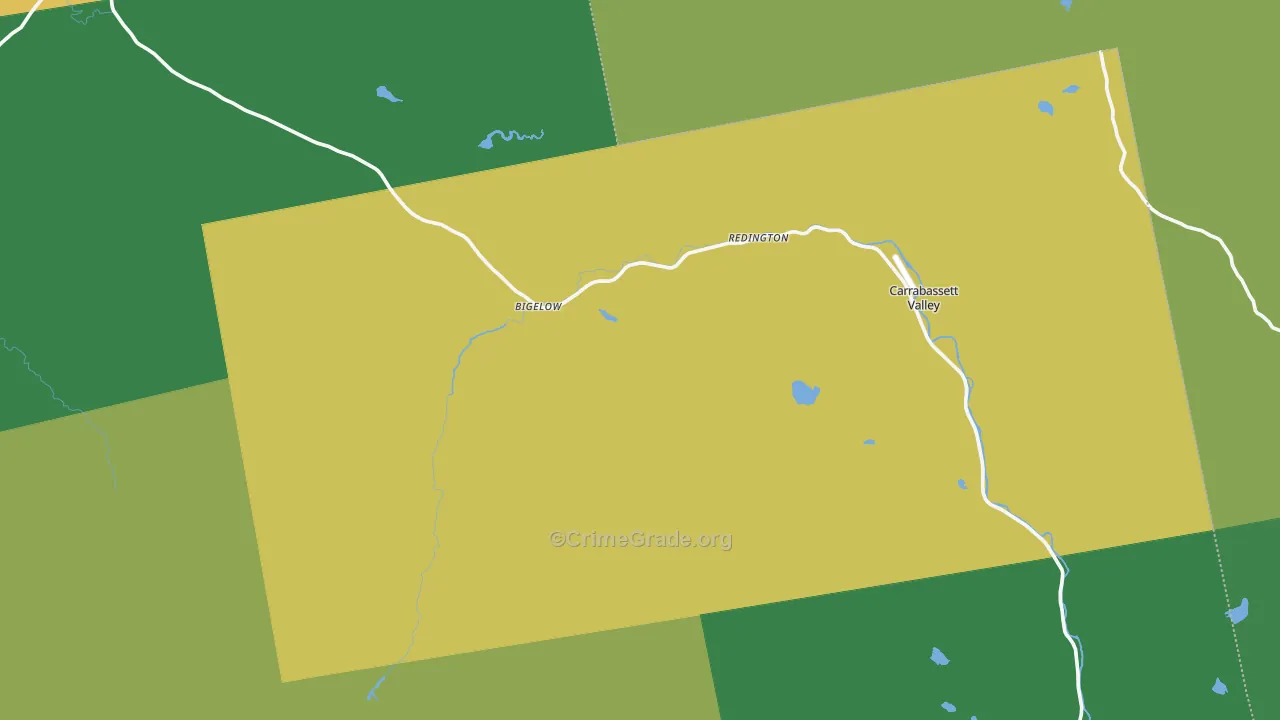 North Jay, ME Map of Vehicle Theft Rates