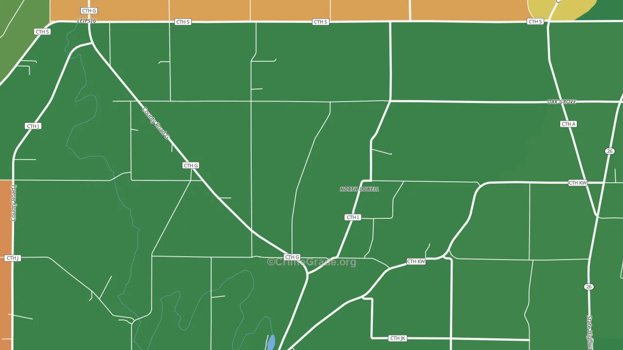 North Lowell, WI Map of Vehicle Theft Rates