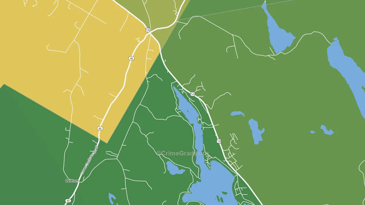 North Orland, ME Map of Vehicle Theft Rates