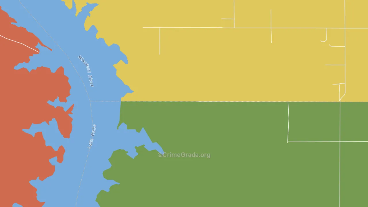 North Riverside, SD Map of Vehicle Theft Rates