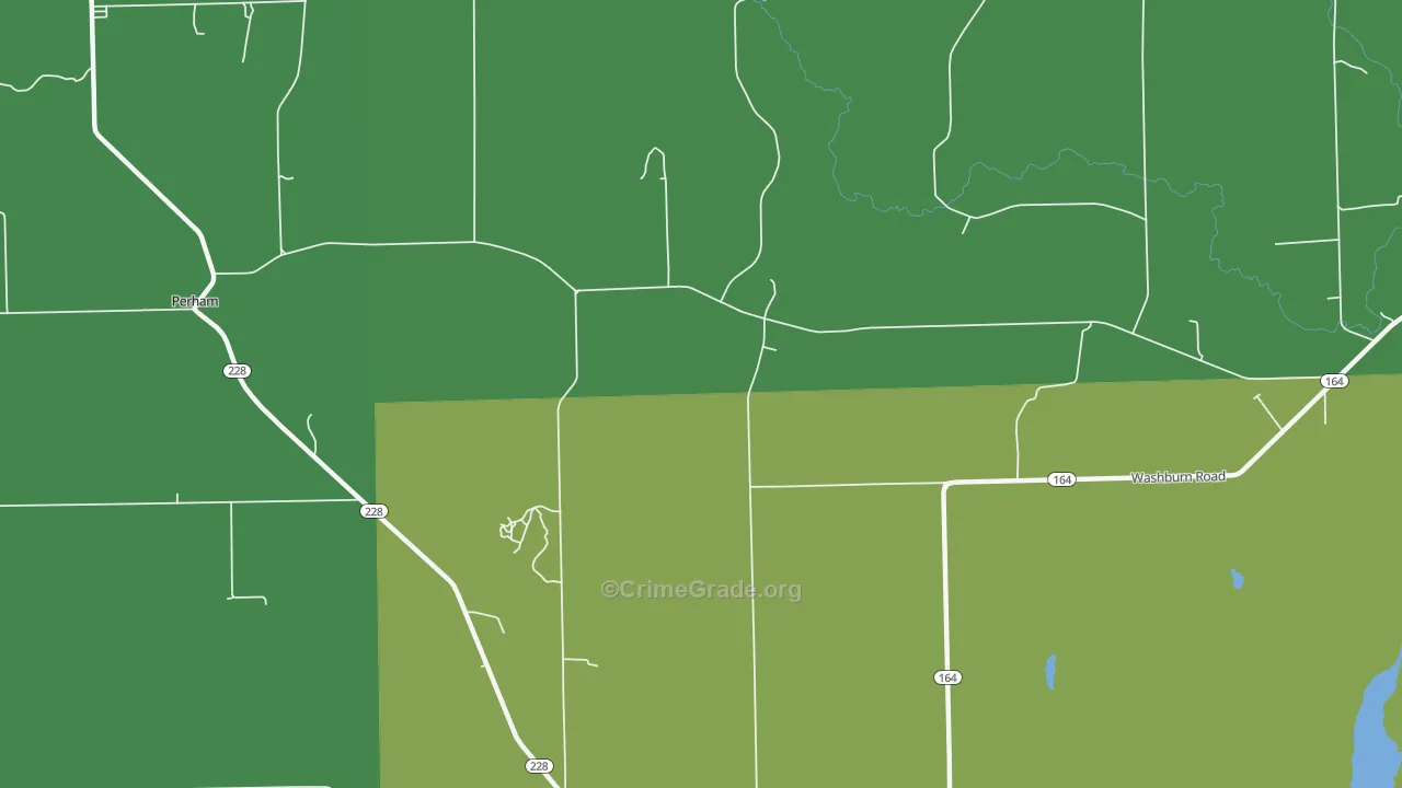 North Wade, ME Map of Vehicle Theft Rates