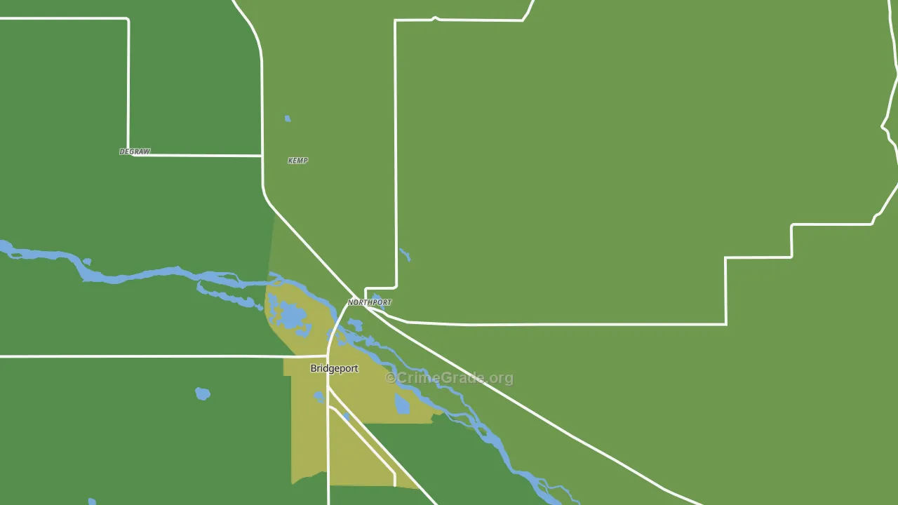 Northport, NE Map of Vehicle Theft Rates