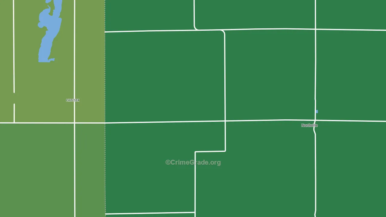 Northville, SD Map of Vehicle Theft Rates