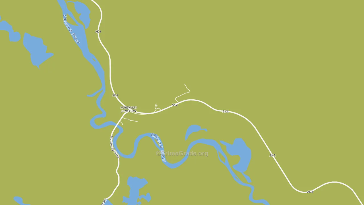 Northway Junction, AK Map of Vehicle Theft Rates