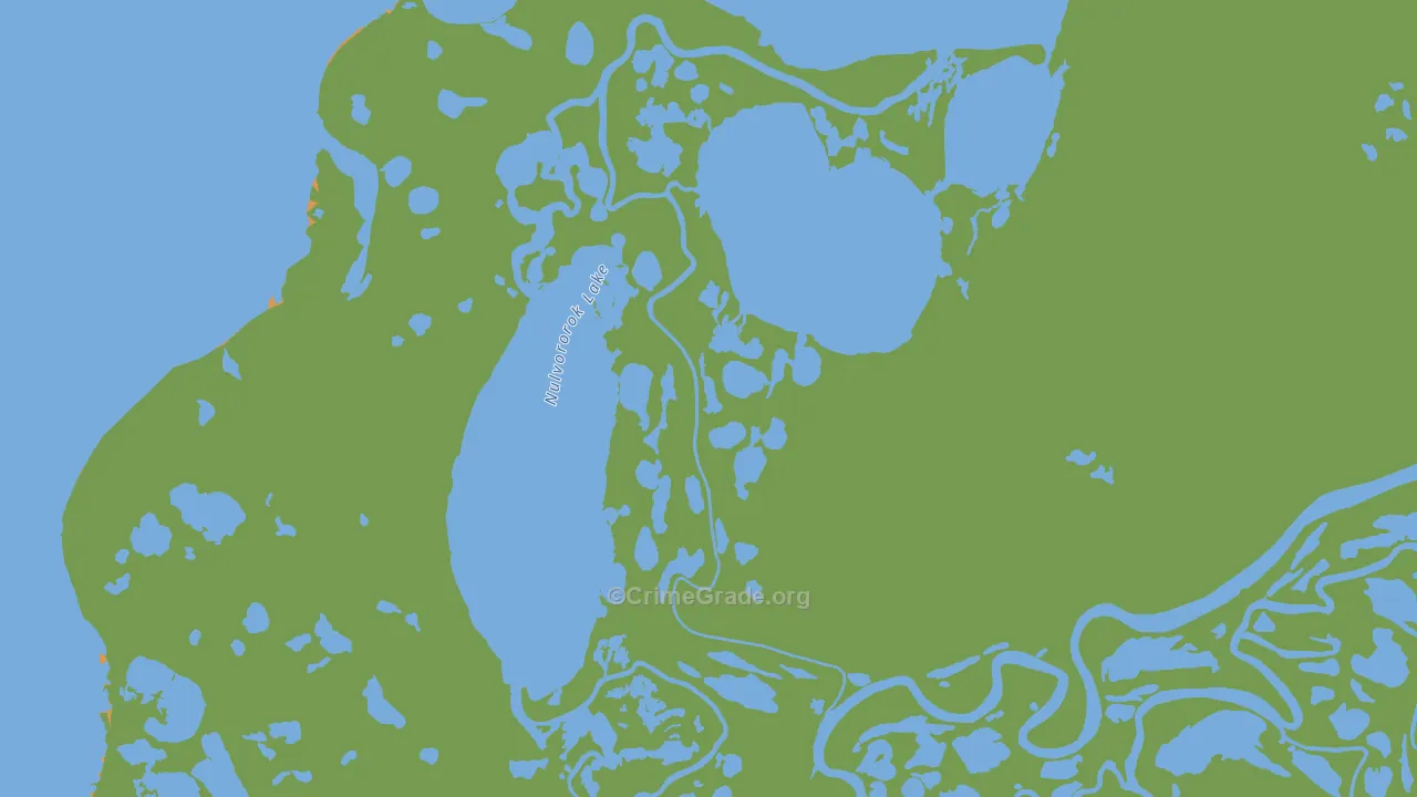 Northwest Arctic Borough, AK Map of Vehicle Theft Rates