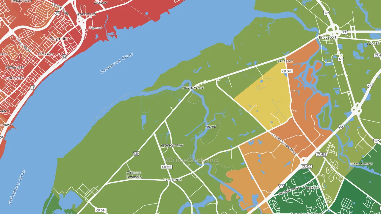 Nortonville, NJ Map of Vehicle Theft Rates