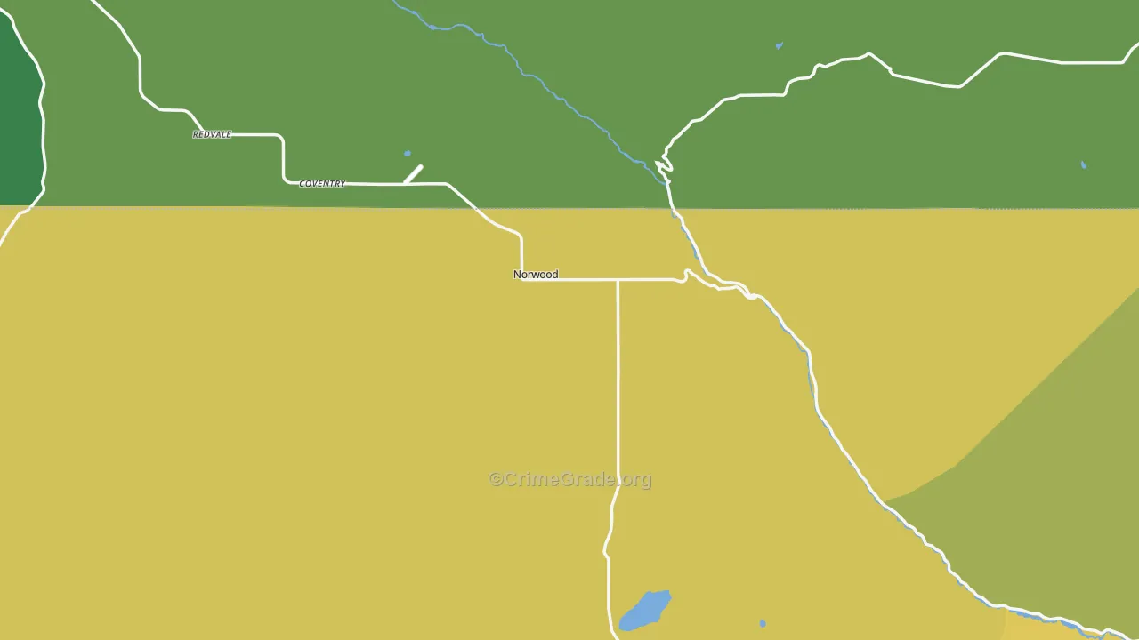 Norwood, CO Map of Vehicle Theft Rates