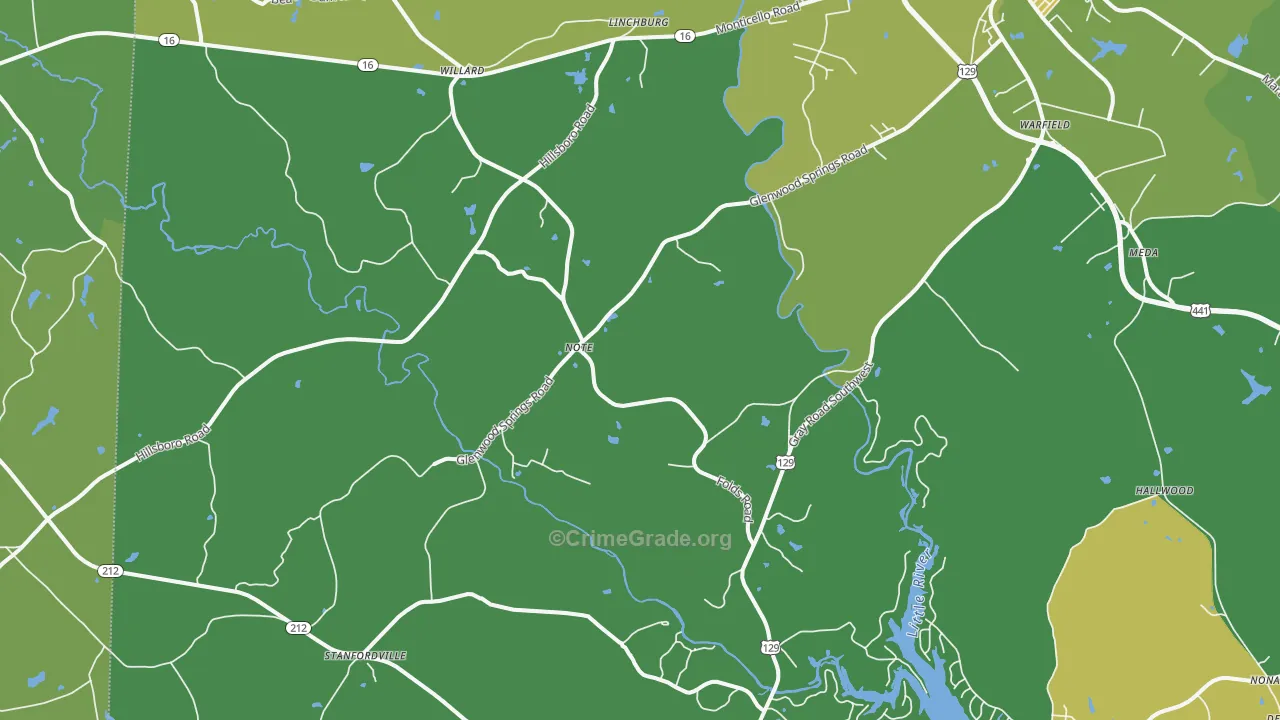 Note, GA Map of Vehicle Theft Rates