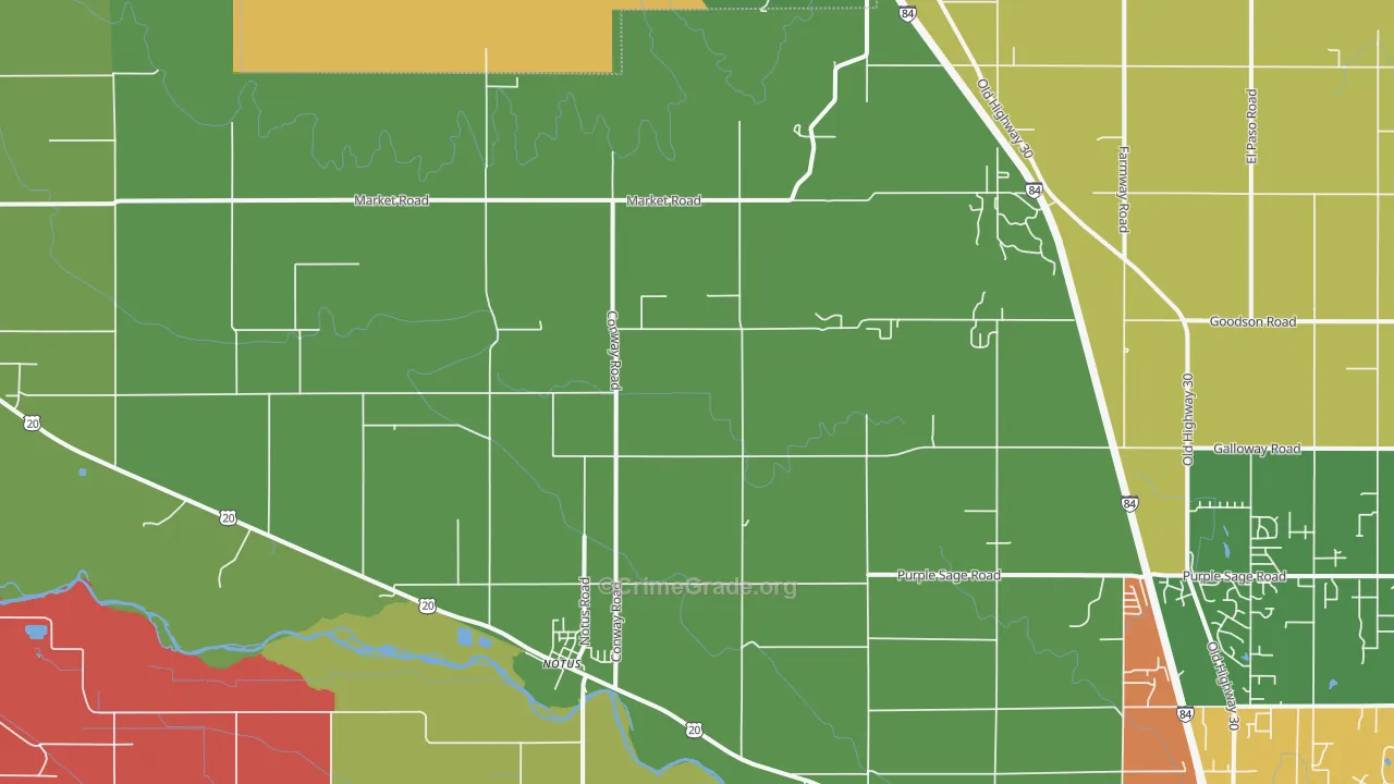 Notus, ID Map of Vehicle Theft Rates
