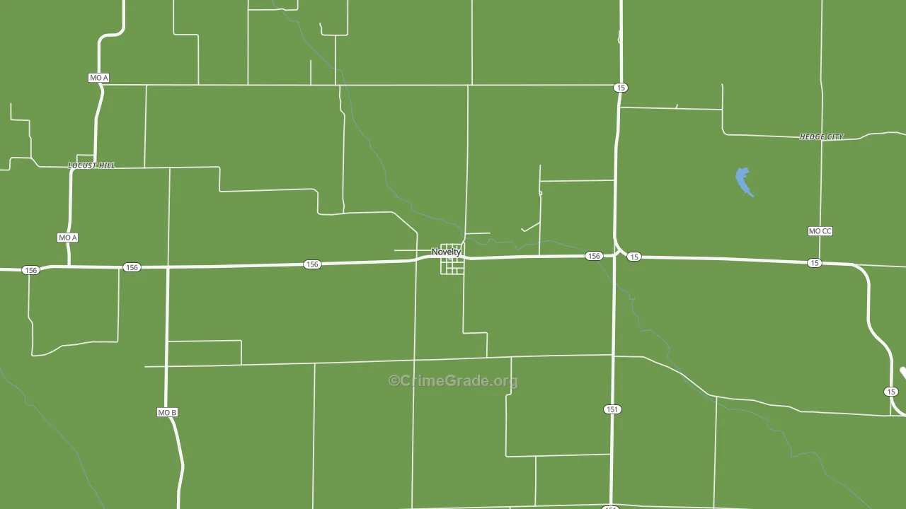 Novelty, MO Map of Vehicle Theft Rates