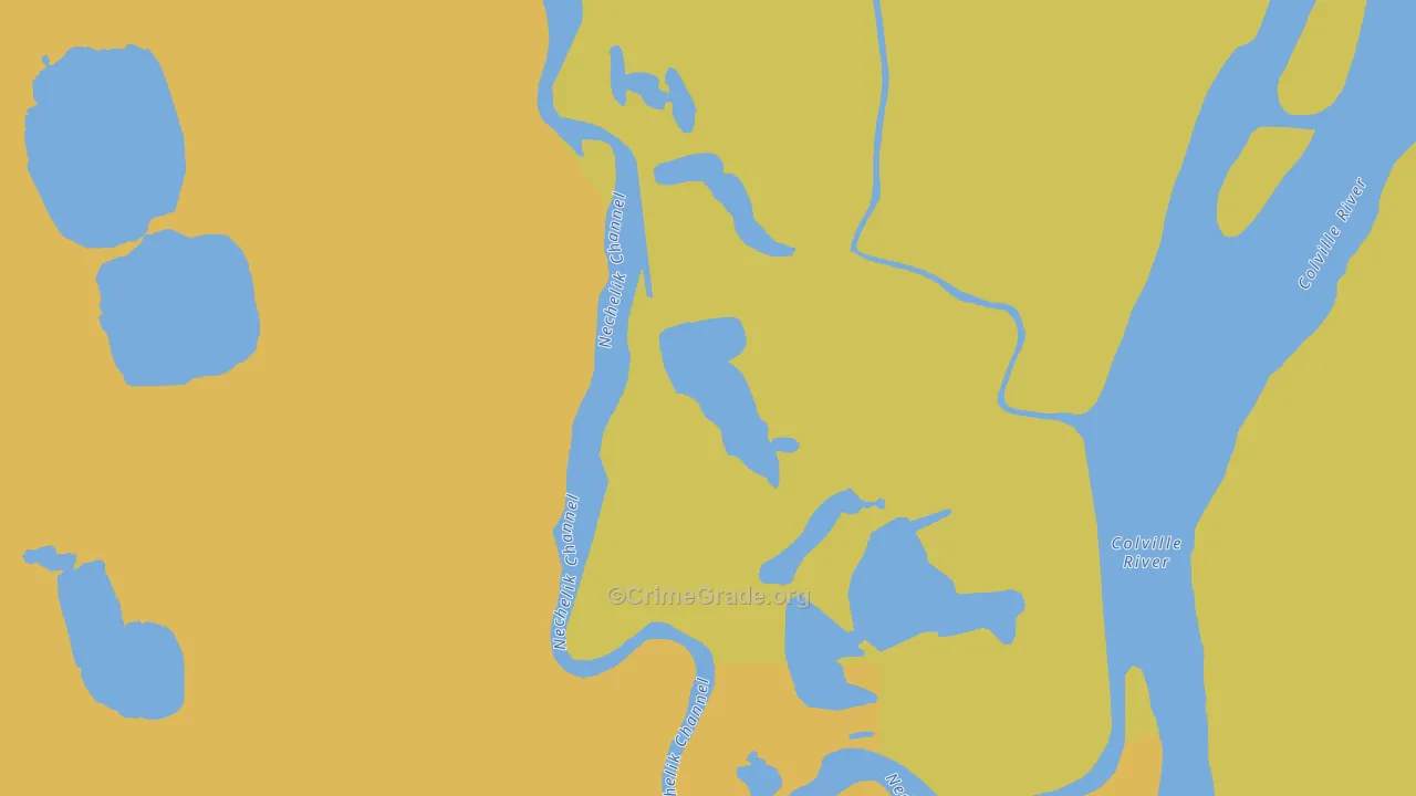 Nuiqsut, AK Map of Vehicle Theft Rates
