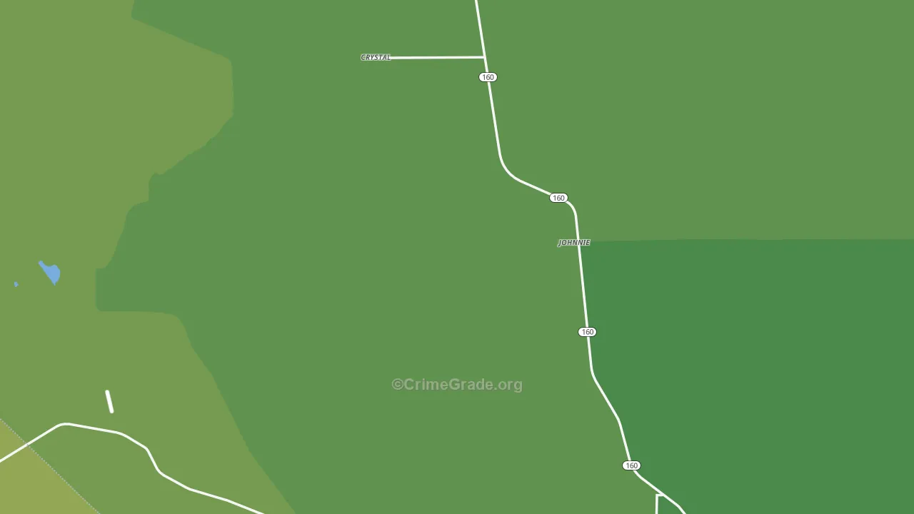 Nye County, NV Map of Vehicle Theft Rates