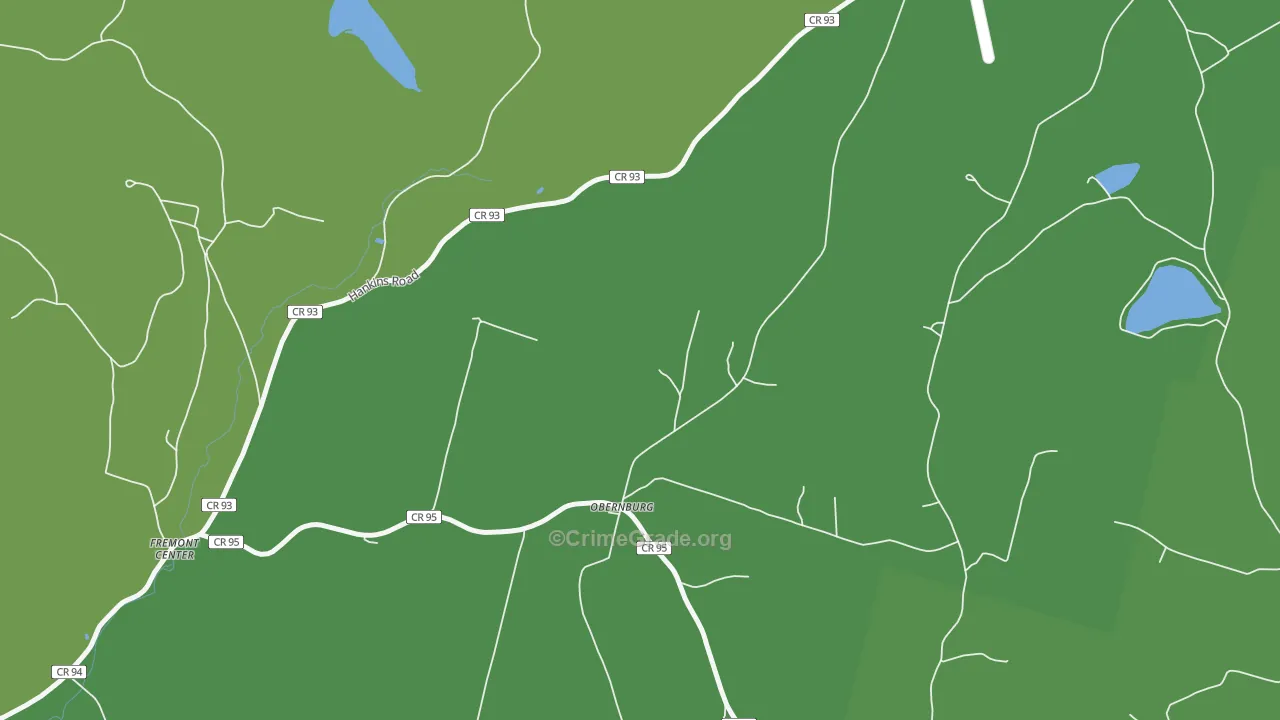 Obernburg, NY Map of Vehicle Theft Rates
